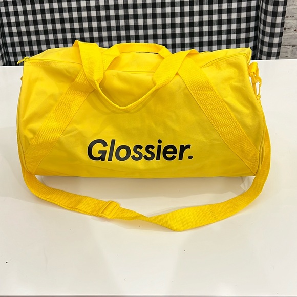 Glossier Bags Glossier Yellow Duffle Bag With Adjustable Strap